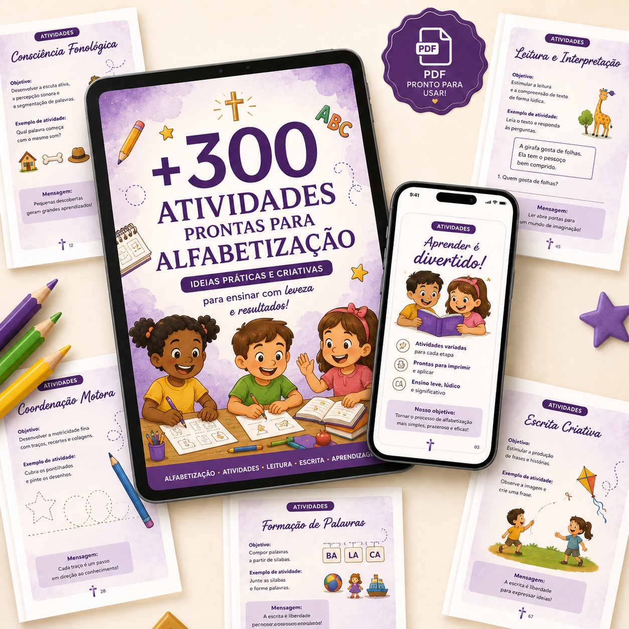 Mockup +500 Dinâmicas para Catequese